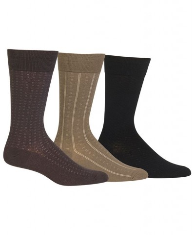 Ralph Lauren 3 Pack Patterned Dress Men's Socks Brown $13.94 Socks