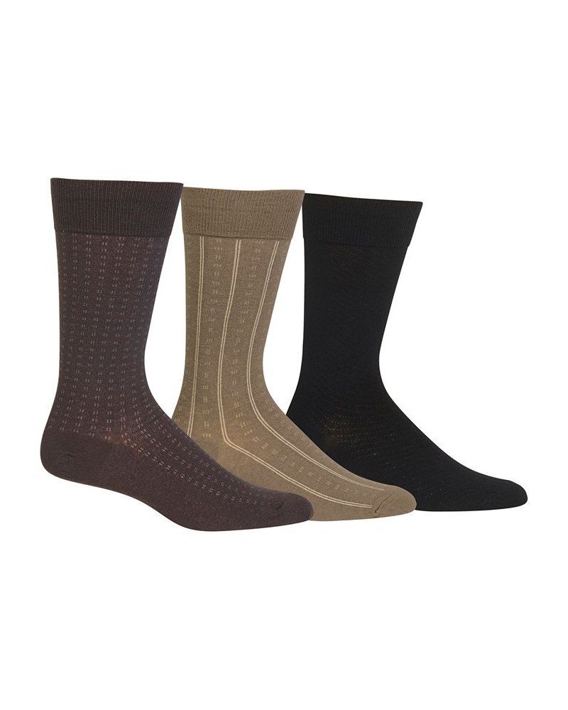 Ralph Lauren 3 Pack Patterned Dress Men's Socks Brown $13.94 Socks