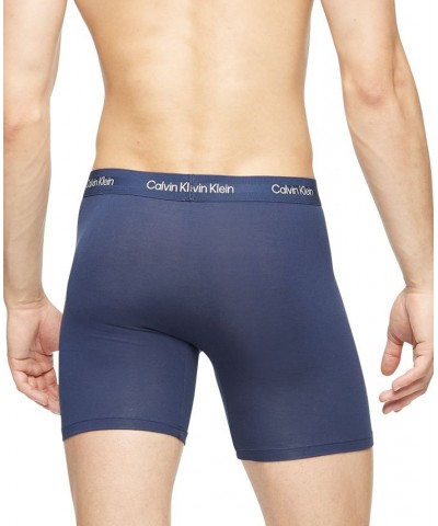 Men's Ultra Soft Modern Modal Boxer Briefs Blue $12.60 Underwear