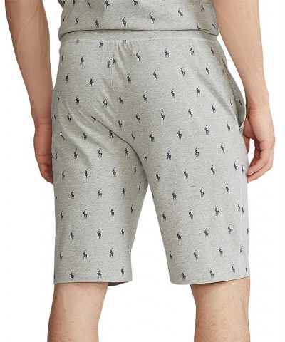 Men's Cotton Logo Pajama Shorts Gray $29.29 Pajama