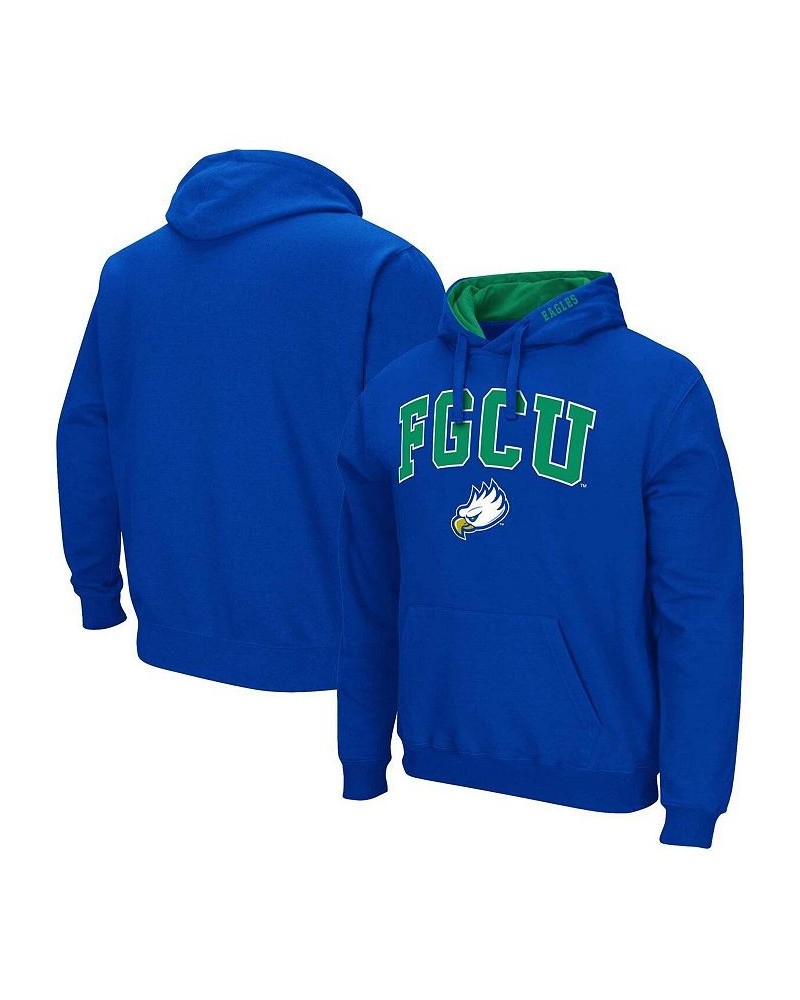 Men's Blue Florida Gulf Coast Eagles Arch & Logo Pullover Hoodie $27.60 Sweatshirt