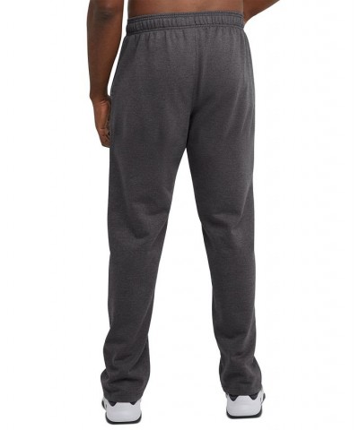 Men's Big & Tall Powerblend Open Bottom Fleece Sweatpants PD02 $19.69 Pants