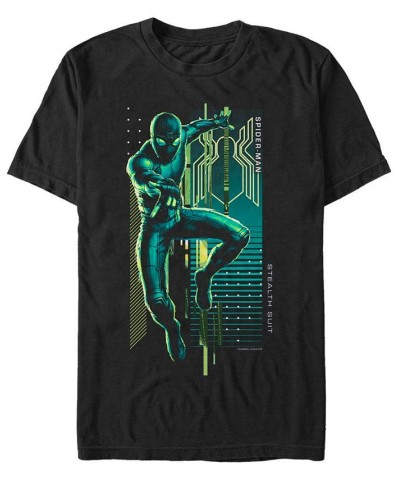 Marvel Men's Spider-Man Far From Home Web Slinger Stealth Suit, Short Sleeve T-shirt Black $20.99 T-Shirts