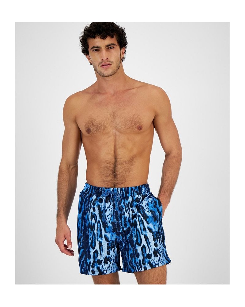 Men's Ocelot Volley Swim Trunks Blue $16.19 Swimsuits