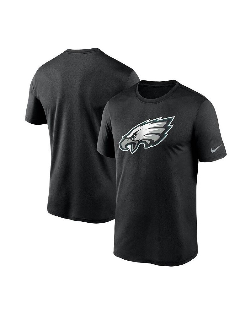 Men's Black Philadelphia Eagles Logo Essential Legend Performance T-shirt $20.00 T-Shirts