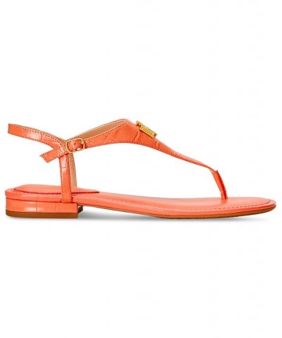 Women's Ellington Flat Sandals Orange $51.30 Shoes