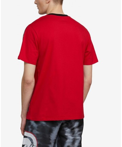 Men's Short Sleeves Tripiped T-shirt Red $24.94 T-Shirts