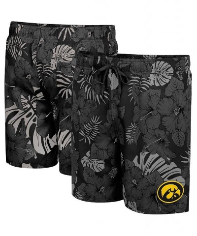 Men's Black Iowa Hawkeyes The Dude Swim Shorts $29.90 Swimsuits