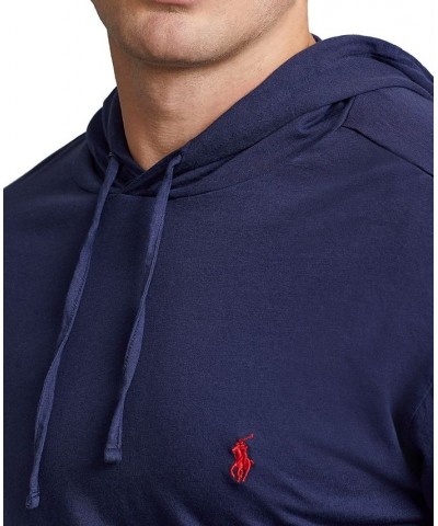 Men's Big & Tall Jersey Hooded T-Shirt Blue $38.96 T-Shirts