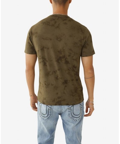 Men's Short Sleeves Buddha Tie Dye T-shirt Tan/Beige $26.21 T-Shirts