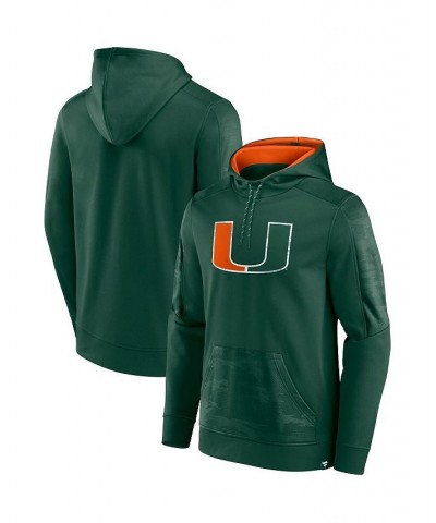 Men's Branded Green Miami Hurricanes On The Ball Pullover Hoodie $32.90 Sweatshirt