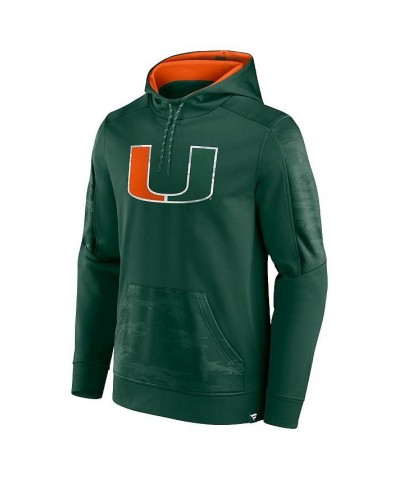 Men's Branded Green Miami Hurricanes On The Ball Pullover Hoodie $32.90 Sweatshirt