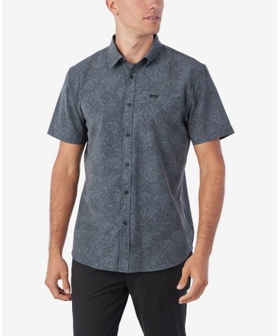 Men's TRVLR UPF Traverse Short Sleeve Standard Woven Shirt Black $38.96 Shirts