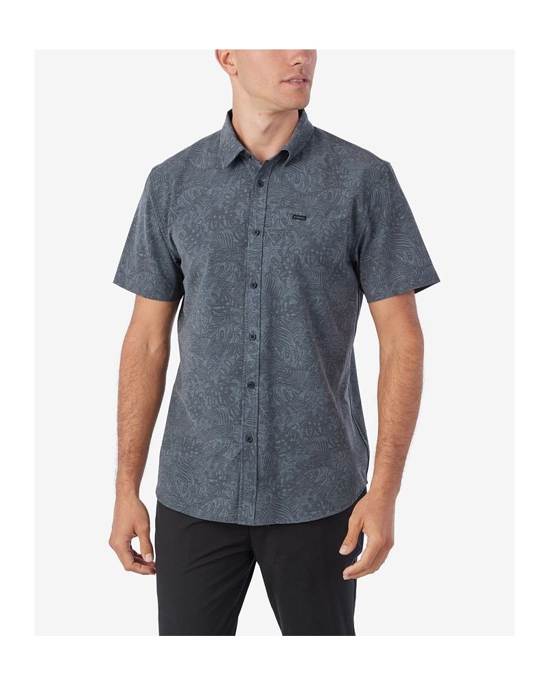 Men's TRVLR UPF Traverse Short Sleeve Standard Woven Shirt Black $38.96 Shirts