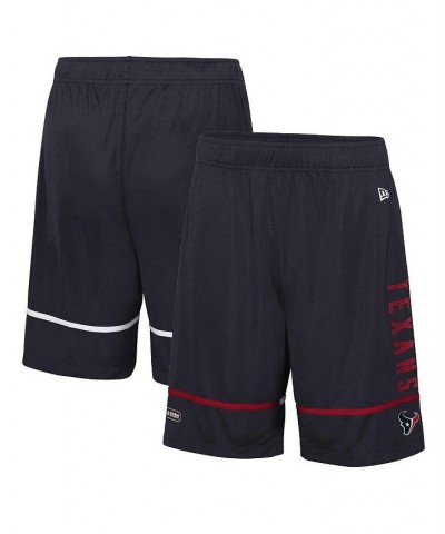 Men's Navy Houston Texans Combine Authentic Rusher Training Shorts $21.12 Shorts