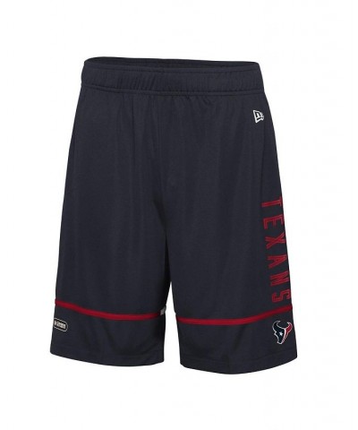 Men's Navy Houston Texans Combine Authentic Rusher Training Shorts $21.12 Shorts