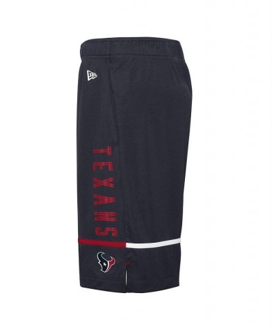 Men's Navy Houston Texans Combine Authentic Rusher Training Shorts $21.12 Shorts