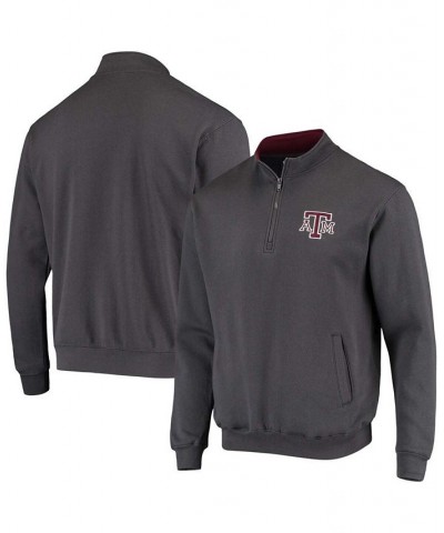 Men's Charcoal Texas A M Aggies Tortugas Logo Quarter-Zip Jacket $33.59 Sweatshirt