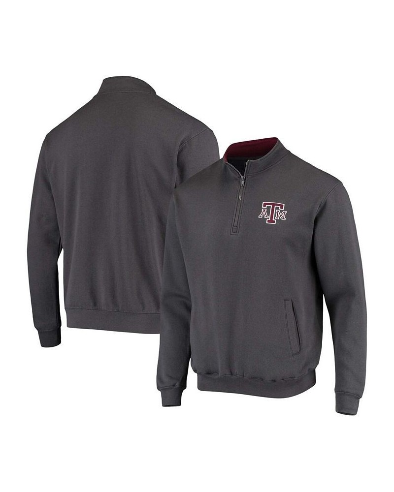 Men's Charcoal Texas A M Aggies Tortugas Logo Quarter-Zip Jacket $33.59 Sweatshirt