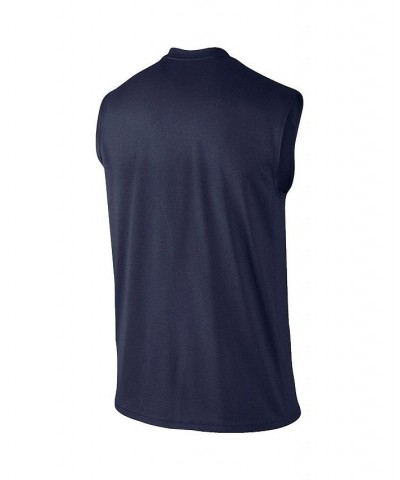 Men's Navy Illinois Fighting Illini Wordmark Drop Legend Performance Tank Top $25.00 T-Shirts