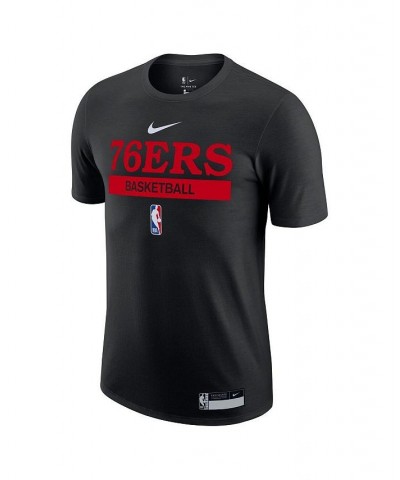 Men's Black Philadelphia 76ers 2022/23 Legend On-Court Practice Performance T-shirt $24.74 T-Shirts