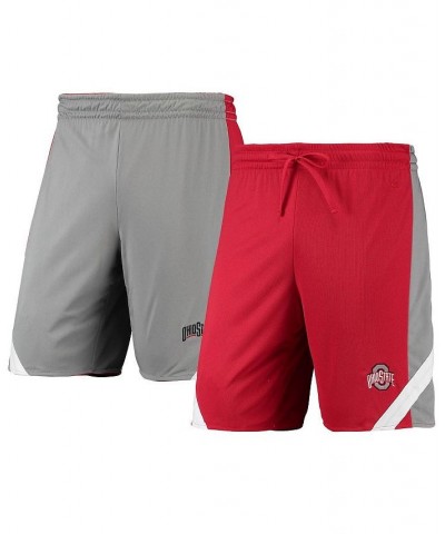 Men's Scarlet and Gray Ohio State Buckeyes Am I Wrong Reversible Shorts $28.49 Shorts