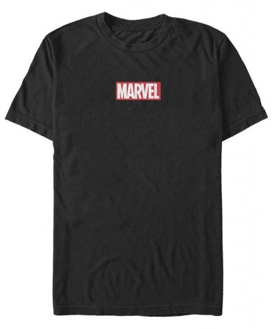 Men's Marvel Brick Short Sleeve Crew T-shirt Black $18.19 T-Shirts