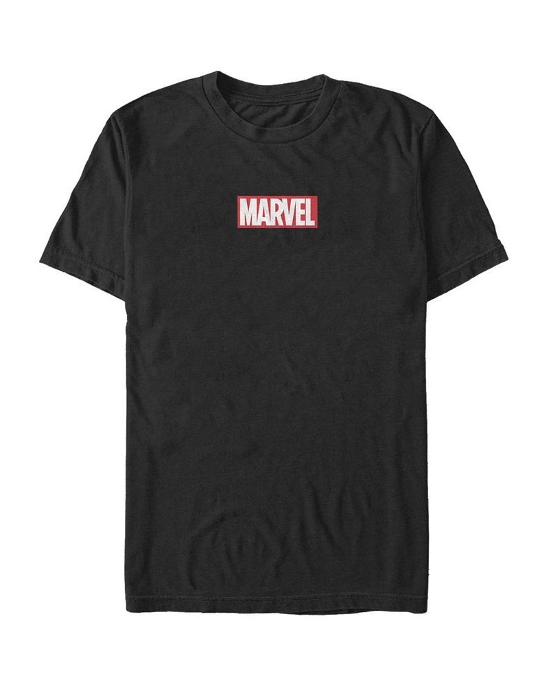 Men's Marvel Brick Short Sleeve Crew T-shirt Black $18.19 T-Shirts