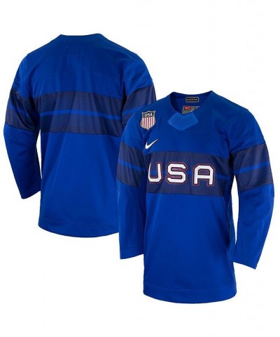 Men's Royal Team USA Hockey 2022 Winter Olympics Collection Jersey $55.80 Jersey