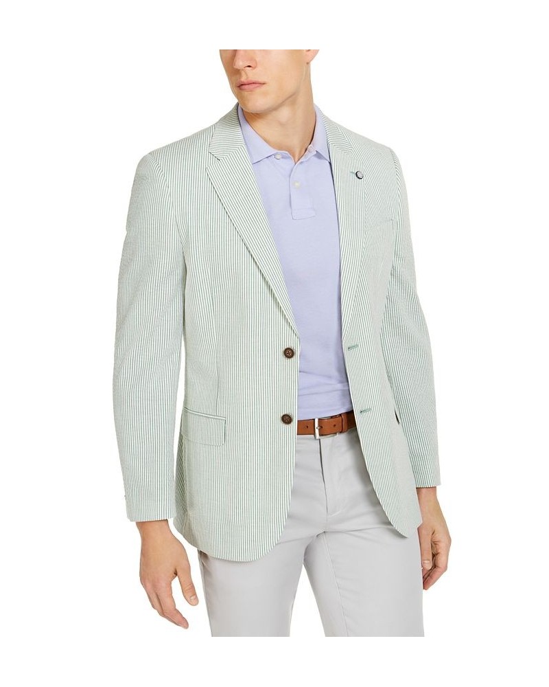 Men's Modern-Fit Stripe Seersucker Sport Coat PD02 $36.55 Blazers