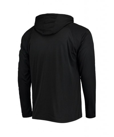 Men's Black Oakland Athletics Terminal Tackle Omni-Shade Raglan Pullover Hoodie $31.50 Sweatshirt