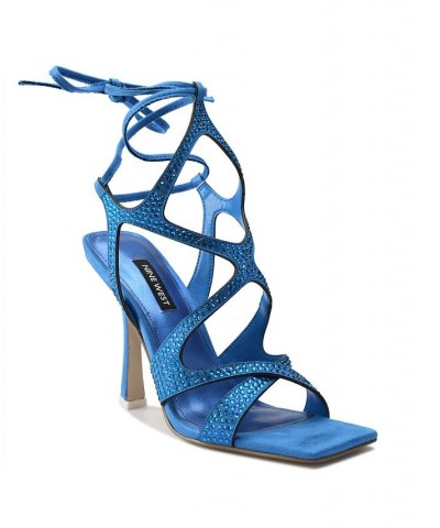 Women's Alanah Dress Sandals Blue $38.70 Shoes