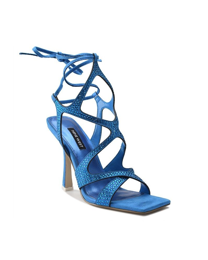 Women's Alanah Dress Sandals Blue $38.70 Shoes