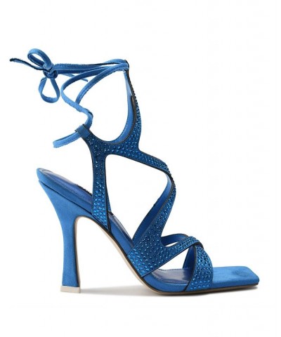 Women's Alanah Dress Sandals Blue $38.70 Shoes