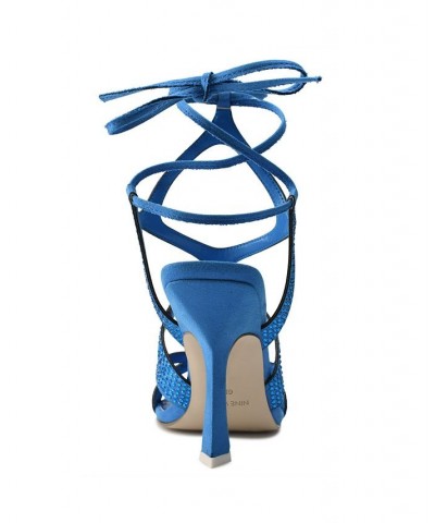 Women's Alanah Dress Sandals Blue $38.70 Shoes