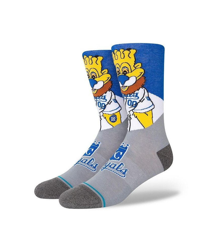 Men's Kansas City Royals Team Mascot Logo Crew Socks $16.79 Socks