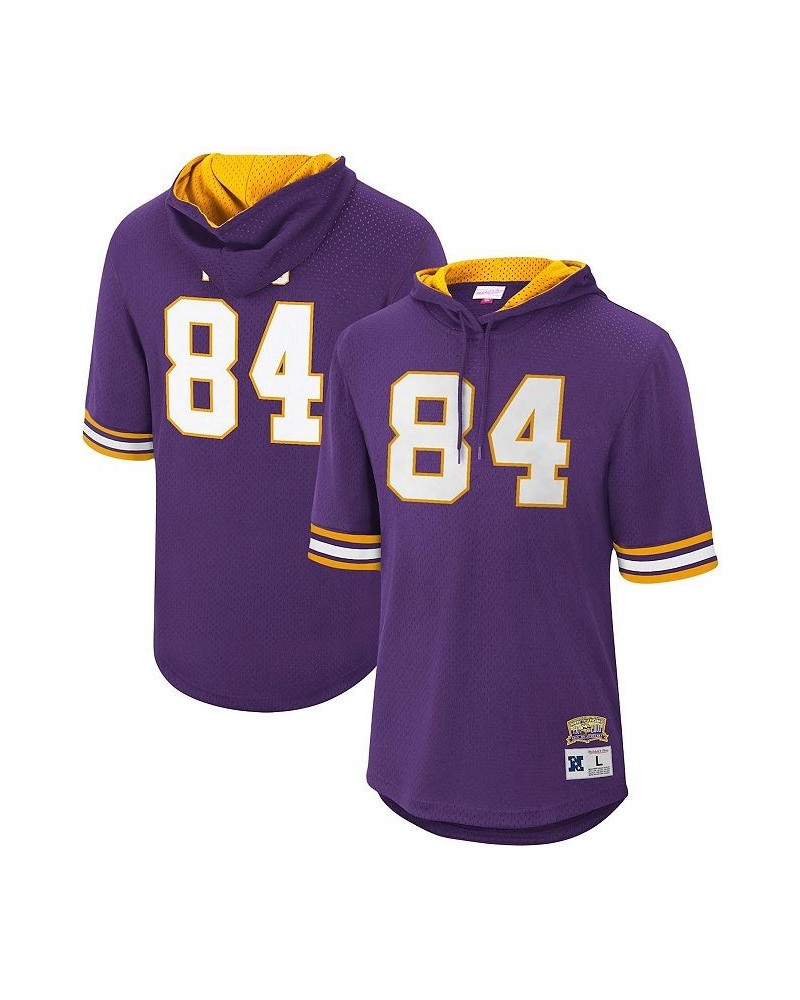 Men's Randy Moss Purple Minnesota Vikings Retired Player Mesh Name and Number Hoodie T-shirt $57.20 T-Shirts