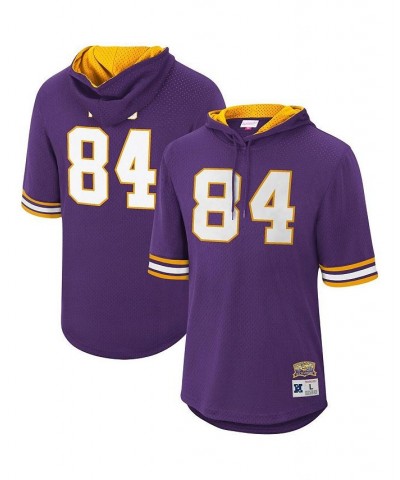 Men's Randy Moss Purple Minnesota Vikings Retired Player Mesh Name and Number Hoodie T-shirt $57.20 T-Shirts