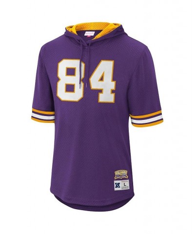 Men's Randy Moss Purple Minnesota Vikings Retired Player Mesh Name and Number Hoodie T-shirt $57.20 T-Shirts