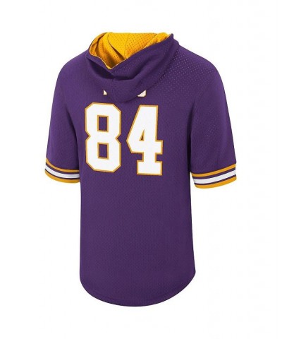 Men's Randy Moss Purple Minnesota Vikings Retired Player Mesh Name and Number Hoodie T-shirt $57.20 T-Shirts