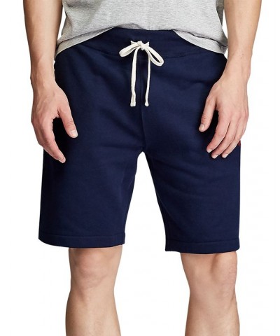 Men's 9.5" Cotton-Blend-Fleece Shorts Blue $37.98 Shorts