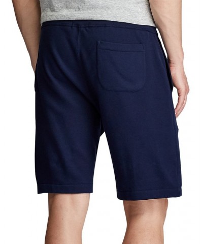 Men's 9.5" Cotton-Blend-Fleece Shorts Blue $37.98 Shorts