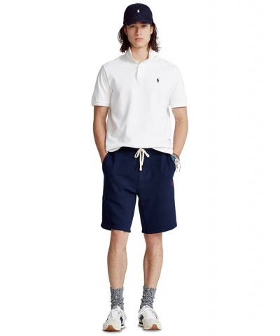 Men's 9.5" Cotton-Blend-Fleece Shorts Blue $37.98 Shorts