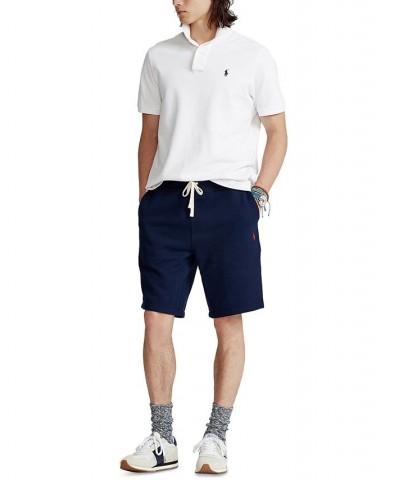 Men's 9.5" Cotton-Blend-Fleece Shorts Blue $37.98 Shorts