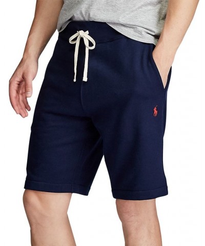 Men's 9.5" Cotton-Blend-Fleece Shorts Blue $37.98 Shorts