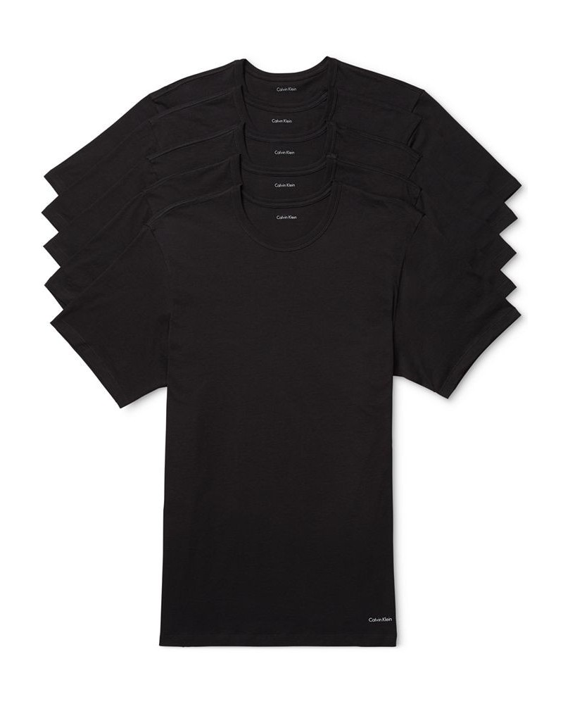 Men's 5-Pk. Cotton Classics Crew Neck Slim Fit Undershirts Black $25.47 Undershirt