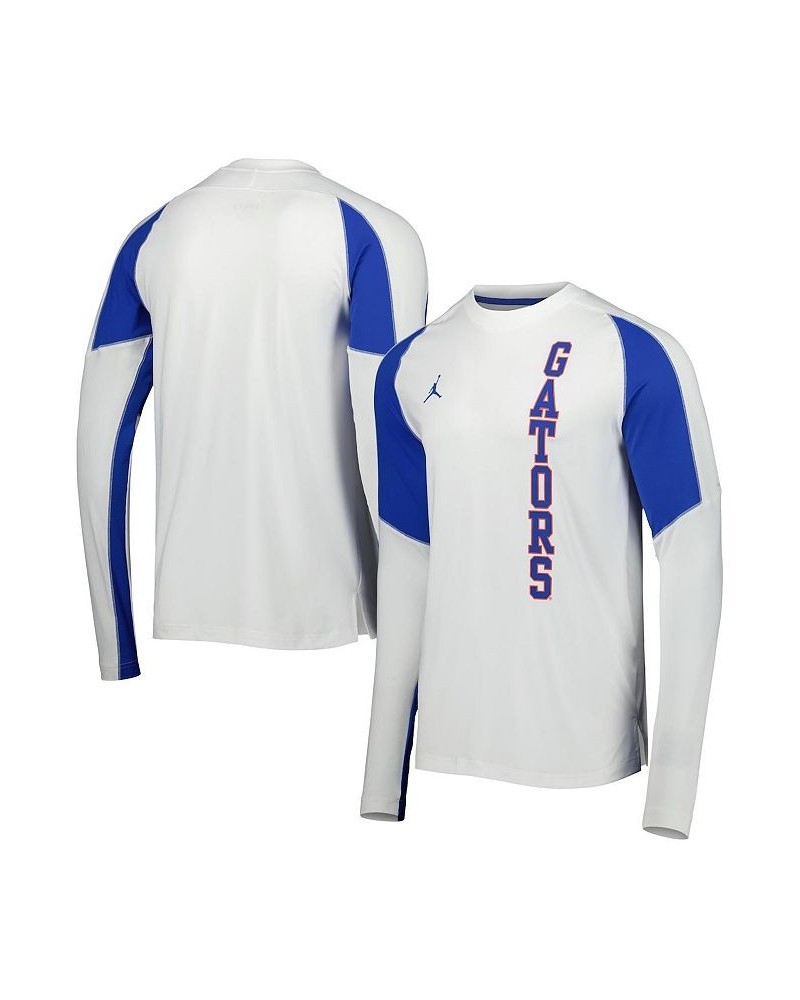 Men's Brand White Florida Gators Basketball Shooting Raglan Long Sleeve T-shirt $34.30 T-Shirts