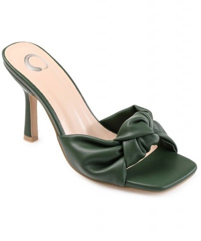 Women's Diorra Knotted Sandals Green $38.70 Shoes