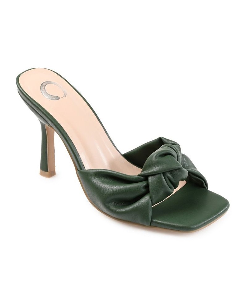 Women's Diorra Knotted Sandals Green $38.70 Shoes