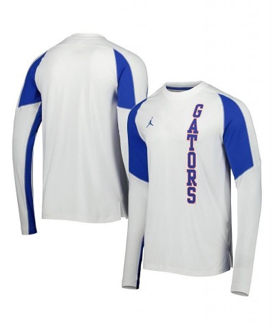 Men's Brand White Florida Gators Basketball Shooting Raglan Long Sleeve T-shirt $34.30 T-Shirts